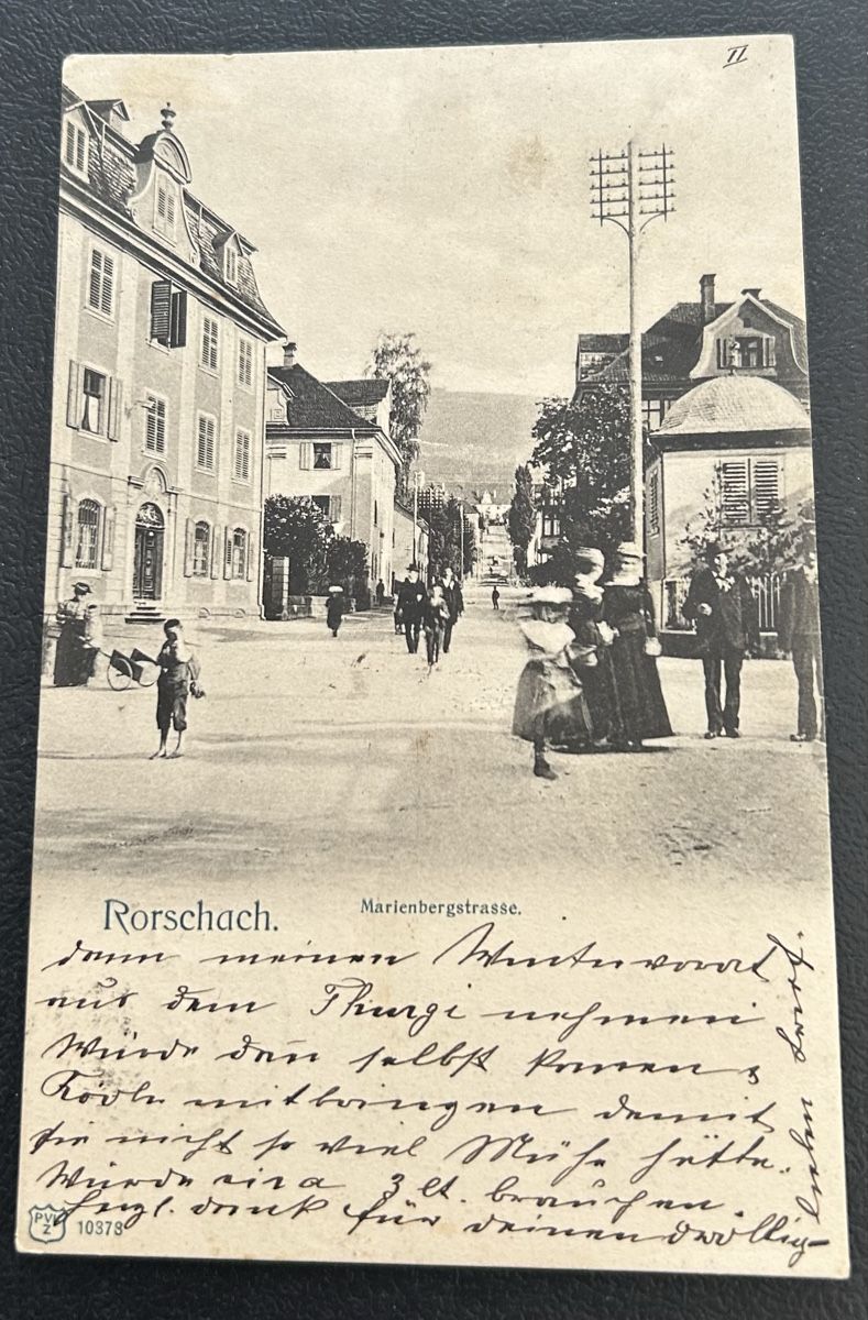 Cartoline postali: AK Rorschach Marienbergstrasse 1902 – Usato da Horw venduto da Tellbub