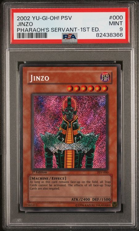 Yu-Gi-Oh JINZO Pharaoh’s Servant 1st Edition #PSV-000 PSA 9 1
