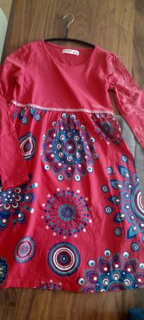 Desigual Kleid Gr. 152 pink mit schönen Mandalas