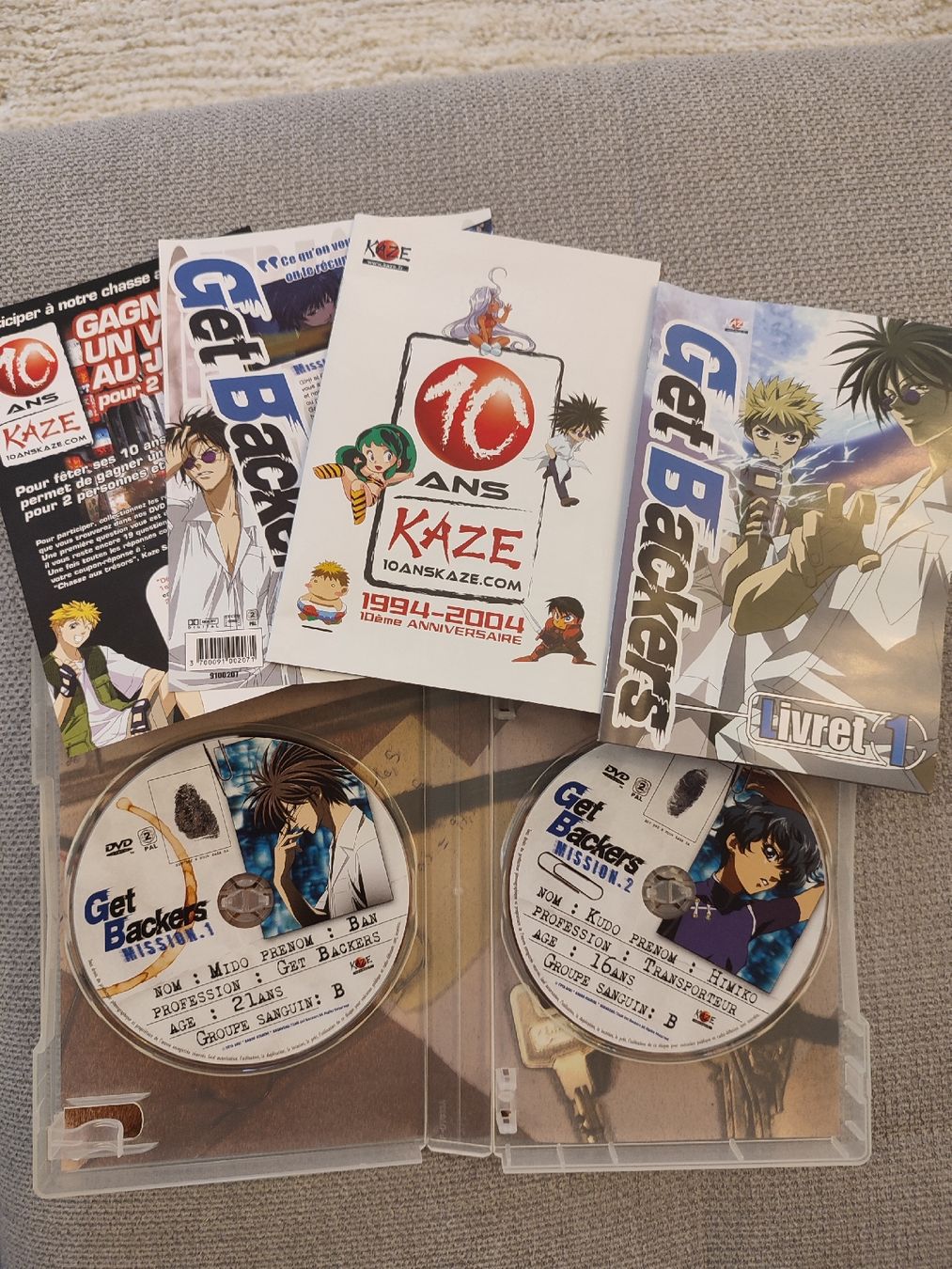 Tutti i DVDs: Get Backers missions 1+2 – Usato da Bougy-Villars venduto da Vogue 1