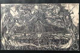Original Bleistiftzeichnung Mystisch