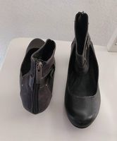 schöne Damen Schuhe Gr. 42, Leder grau