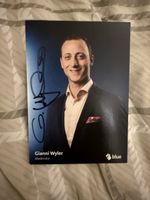 Gianni Wyler Moderator mit Unterschrift Originalfoto