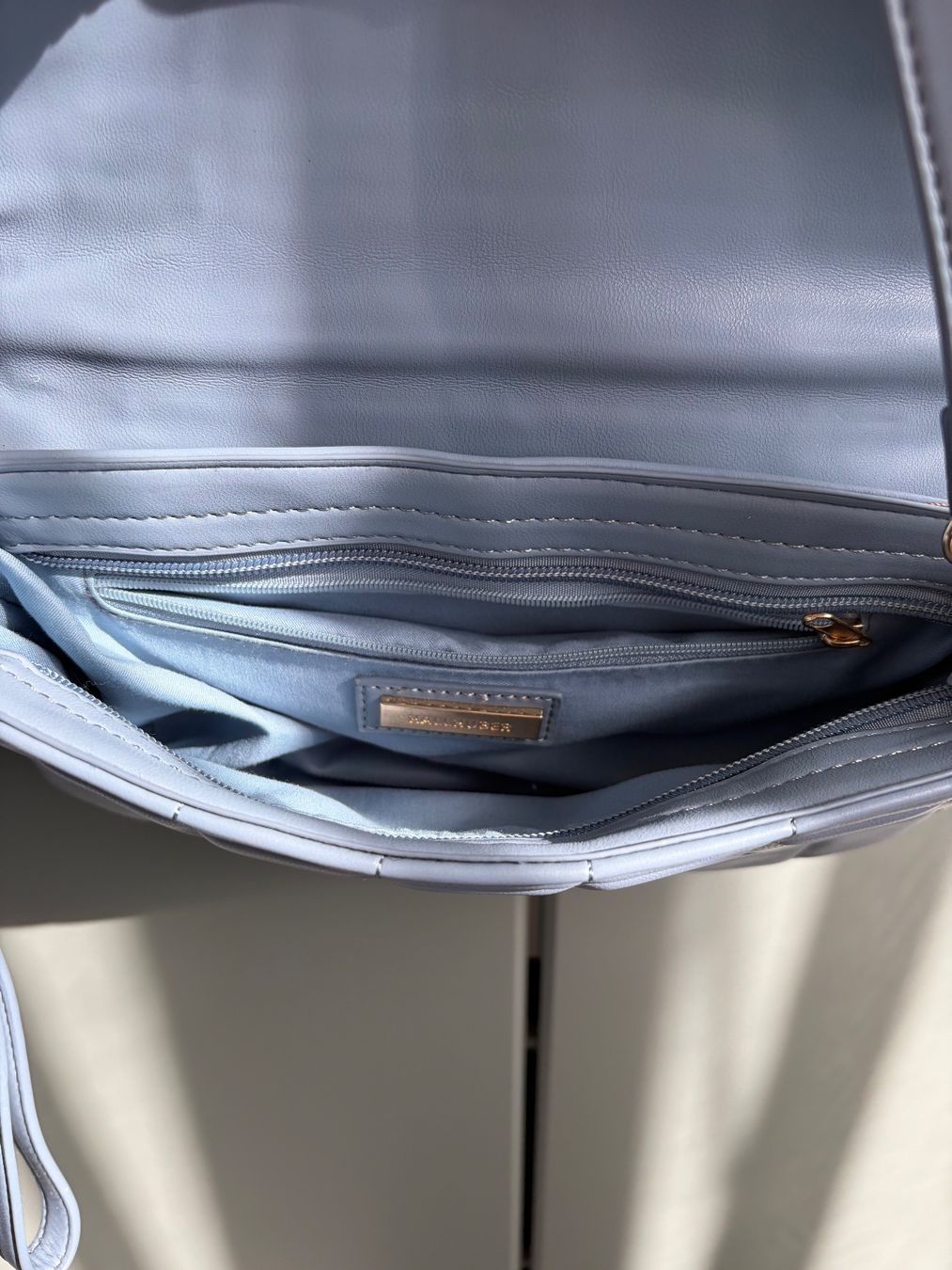 Hallhuber Borse da donna: Handtasche Steppoptik hellblau mit Trageriemen – Usato da Bütschwil venduto da melilissi1 3