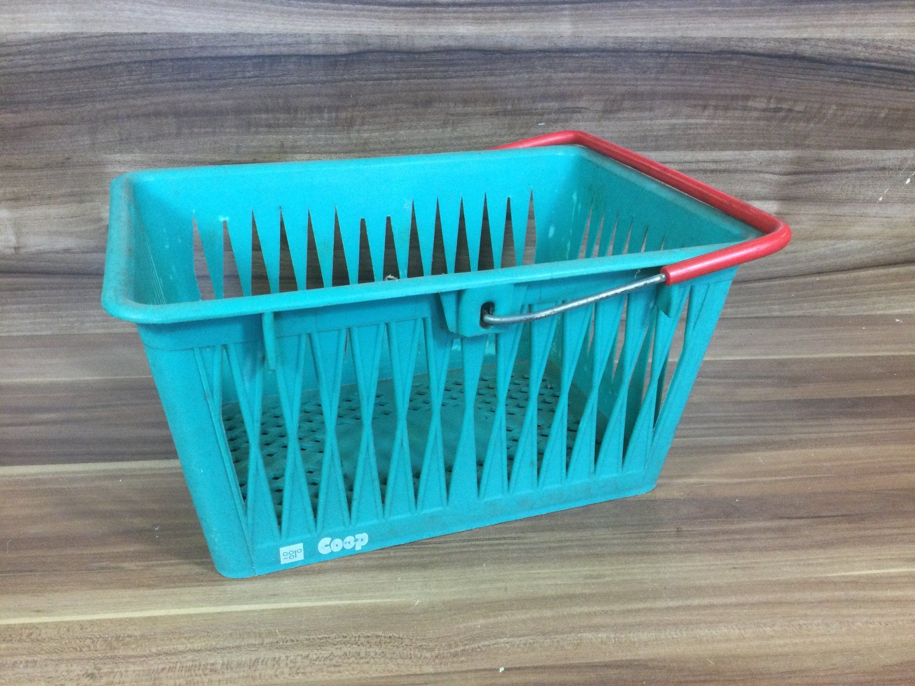 Schilder: Gebrauchter Coop Korb Vintage Einkaufskorb – Gebraucht aus Wangen SZ von kuriosum12 5