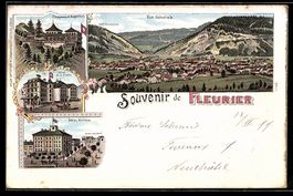 Litho Fleurier, Hotel Victoria, Hotel de