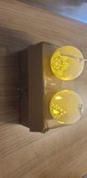 Winterzauber: 2er Set LED-Kugeln mit Sternenmuster, neu!