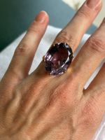 Großer Amethyst-Ring in 9 Karat Gold (9ct)