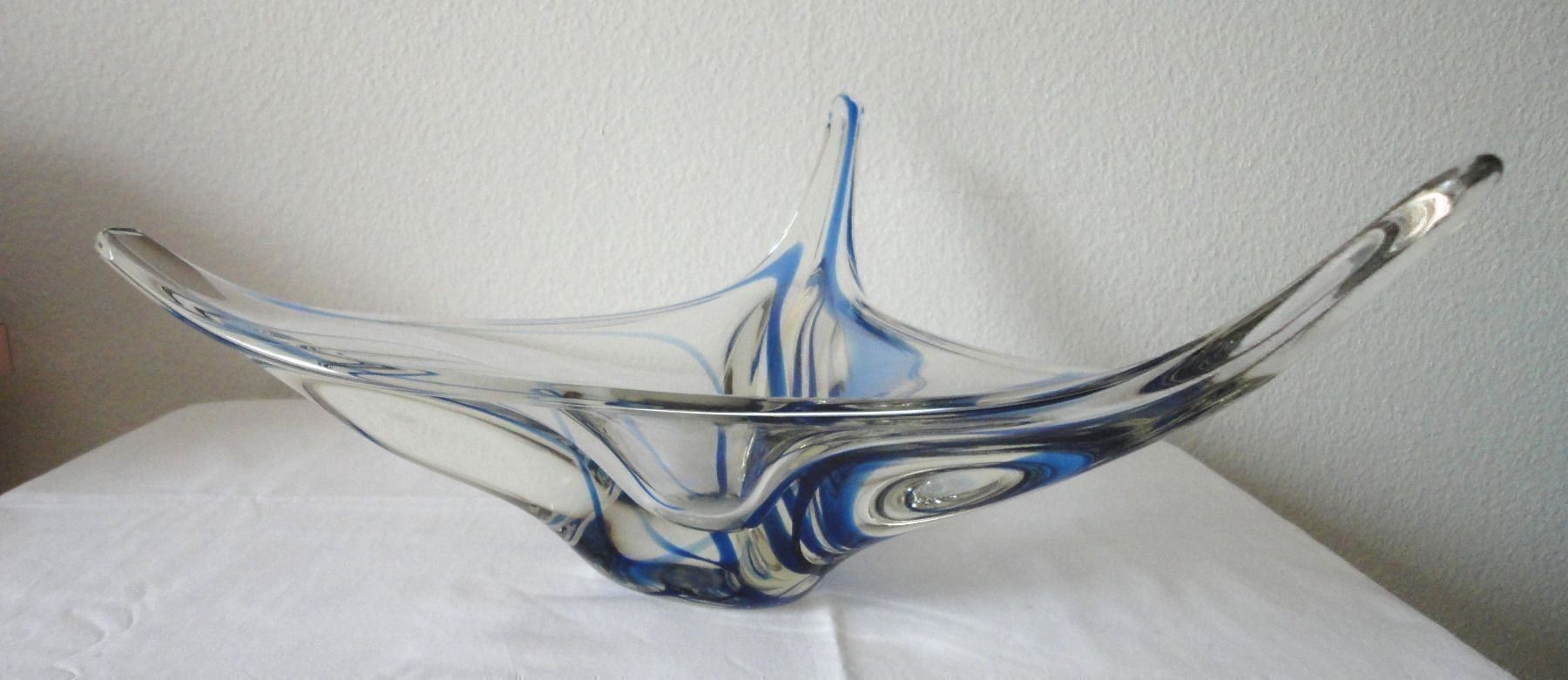 Alle Dekorationen: Glasschale gross mit blauen Einfärbungen D = ca.47,5cm – Gebraucht aus zürich von parts5060