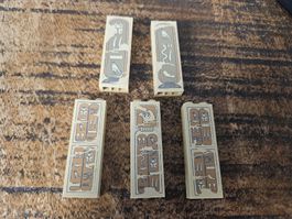 lego 2454 lot de 5 pièces Tan Brick 1 x 2 x 5 