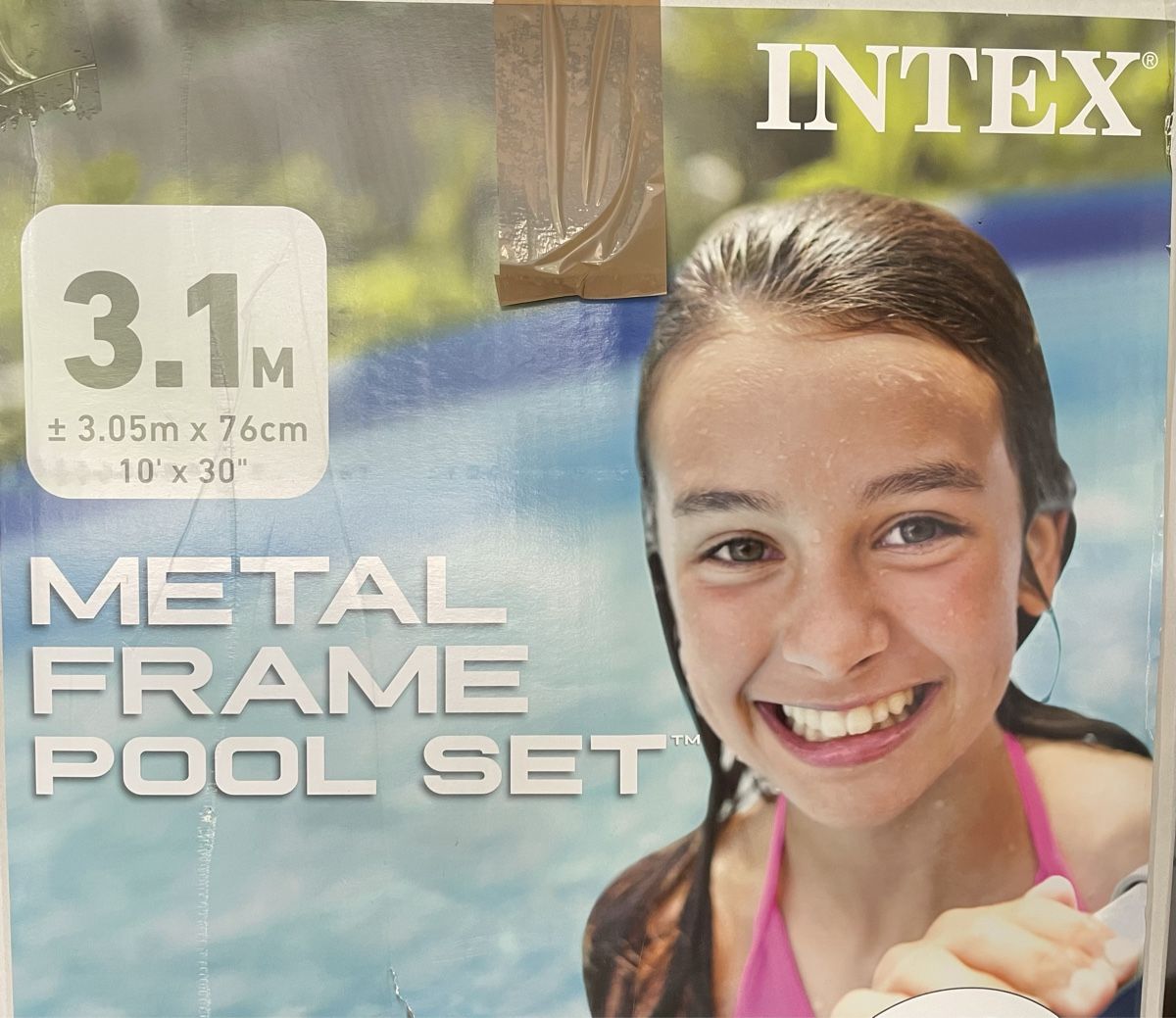 Intex Schwimmbad: Intex Metal Frame Pool Set 3.1 m – Gebraucht aus Wegenstetten von  1