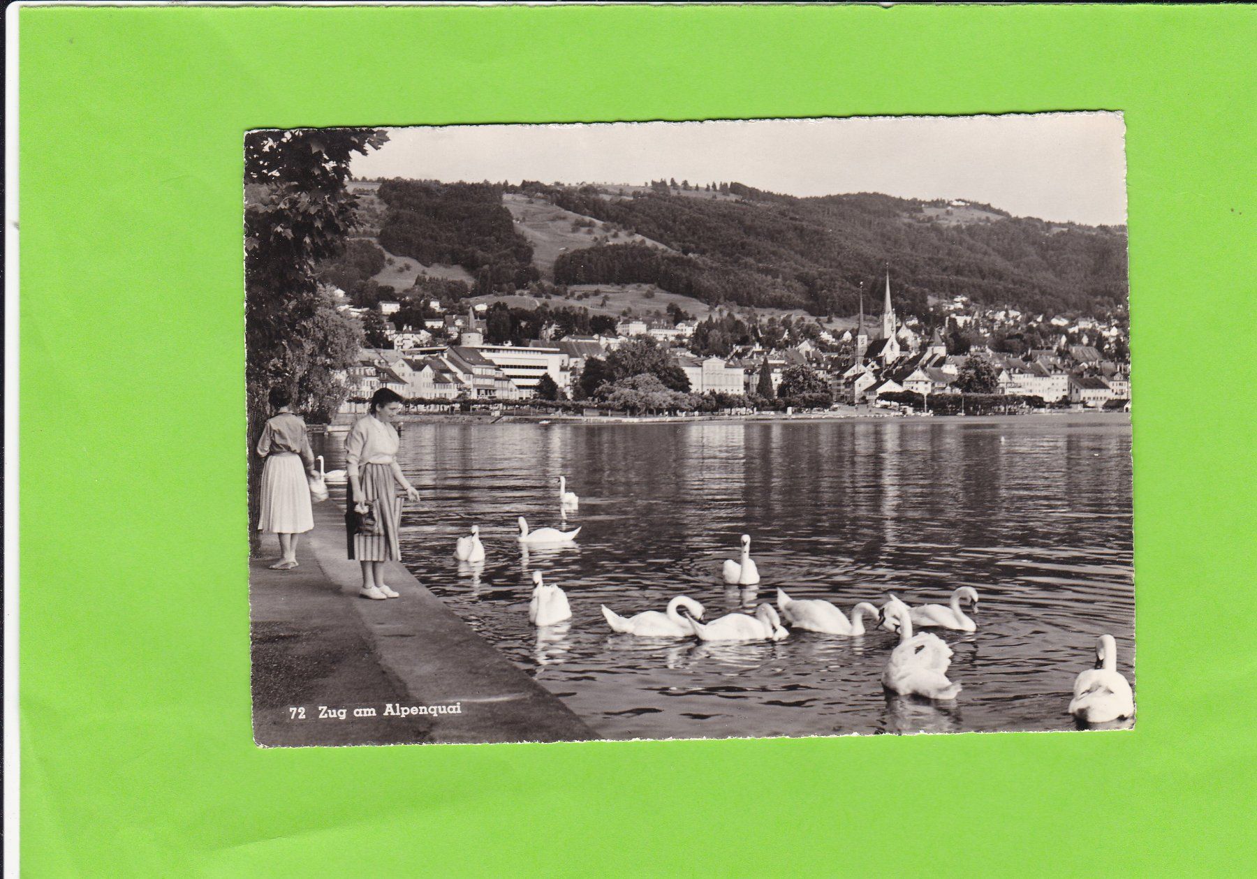 Cartoline postali: Zug am Alpenquai--belebt – Usato da St. Peterzell venduto da neckertal