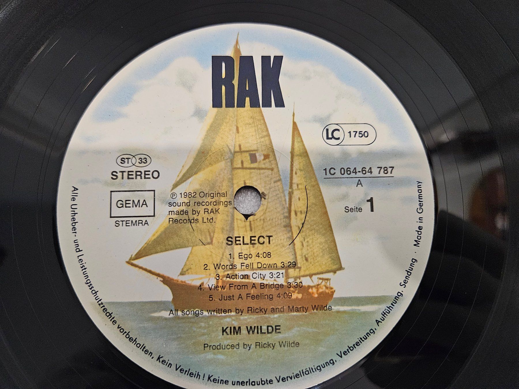 Schallplatten: Kim Wilde – Select (LP, Synth-pop) – Gebraucht aus Uster von Vinyl-Leidenschaft 4