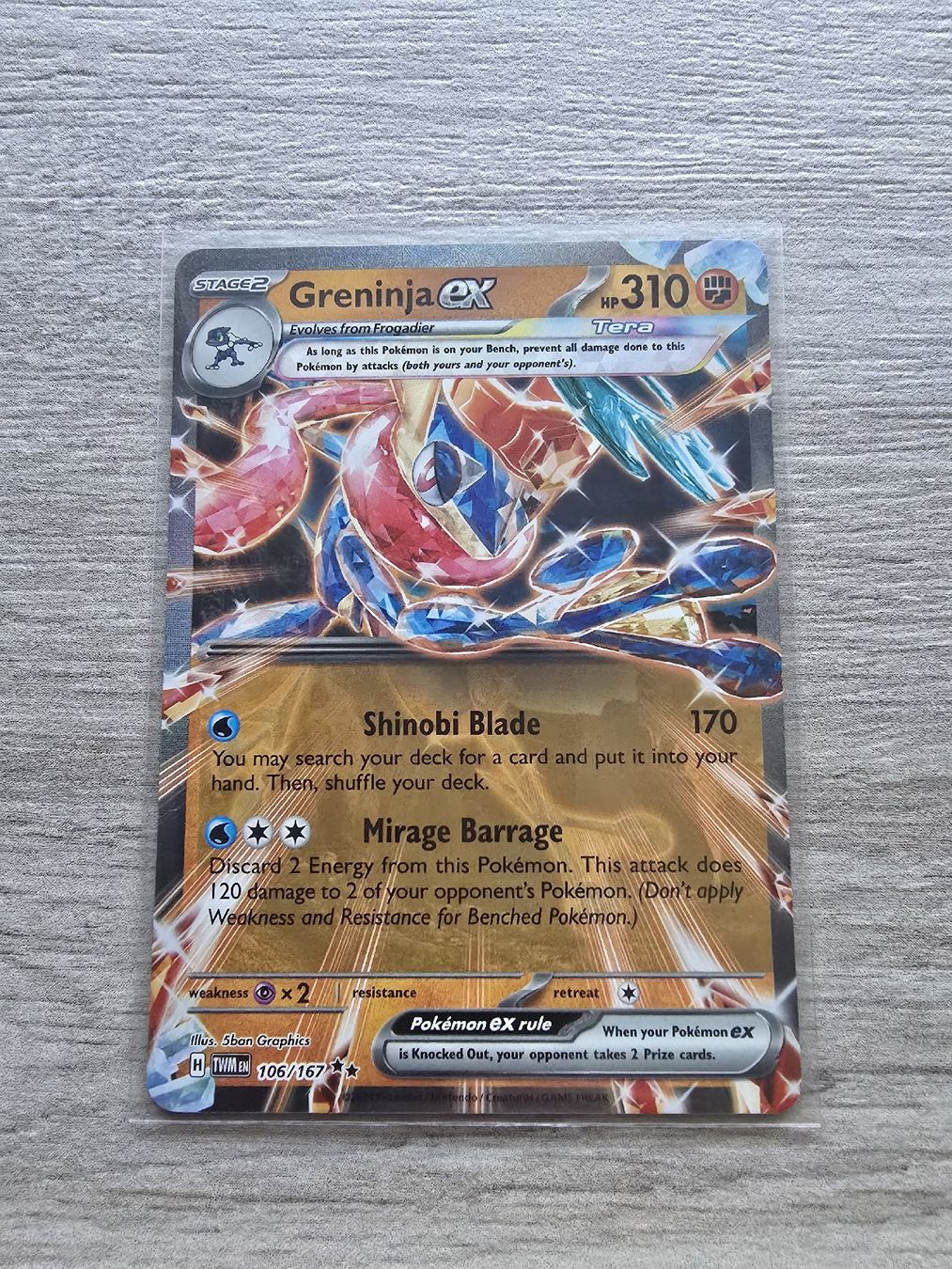 Pokémon Carte collezionabili: Greninja EX état excellent TWM – Nuovo (secondo la descrizione) da Chézard-St-Martin venduto da arkanges25