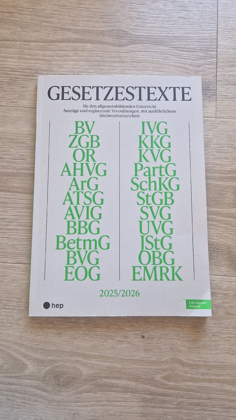 Bücher: Gesetzestexte Lehrmittel Buch – Neu (gemäss Beschreibung) aus Andermatt von ros_9dnb