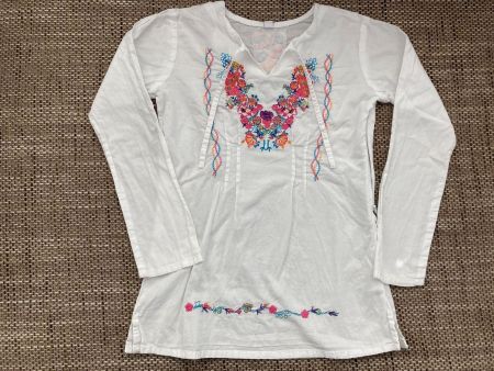 Besticktes Blusen-Shirt, Gr. 116 - NEU