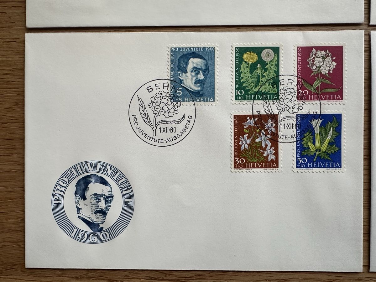 Alle Briefmarken: Schweiz - FDC Pro Juventute 1958-1961 – Gebraucht aus Schmitten / FR von Samsara169 3