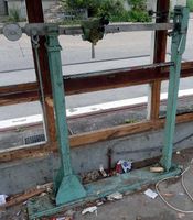 Fahrzeug-Waage, Lastwagen-Waage, Balkenwaage aus Waaghaus