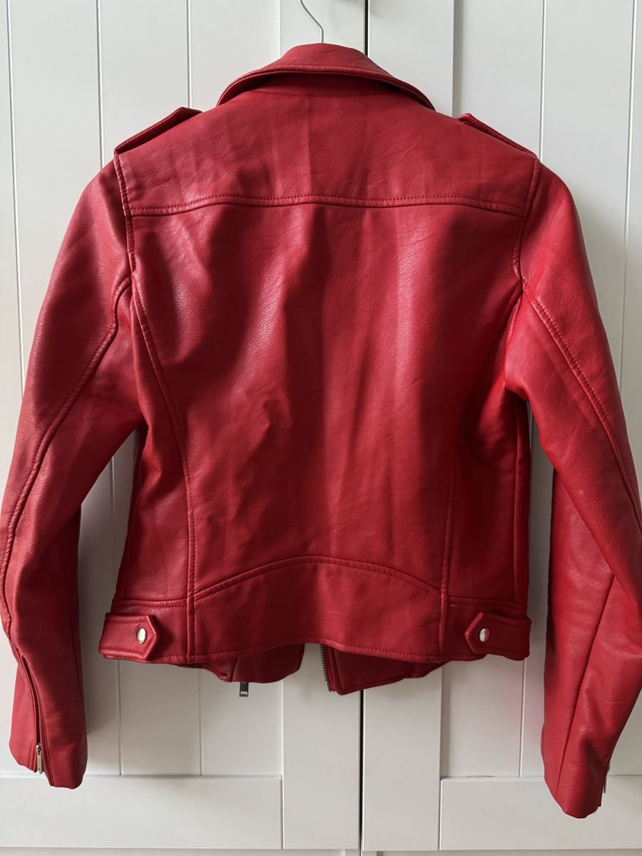 Zara Jacken: Zara Kunstlederjacke rot (S) – Neu (gemäss Beschreibung) aus Triesen von antonellaaa_ 3
