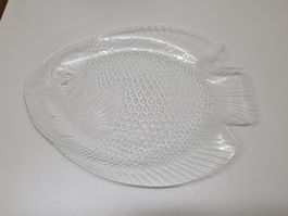 Glasplatten in Fischform, 2 Stk., 39 cm