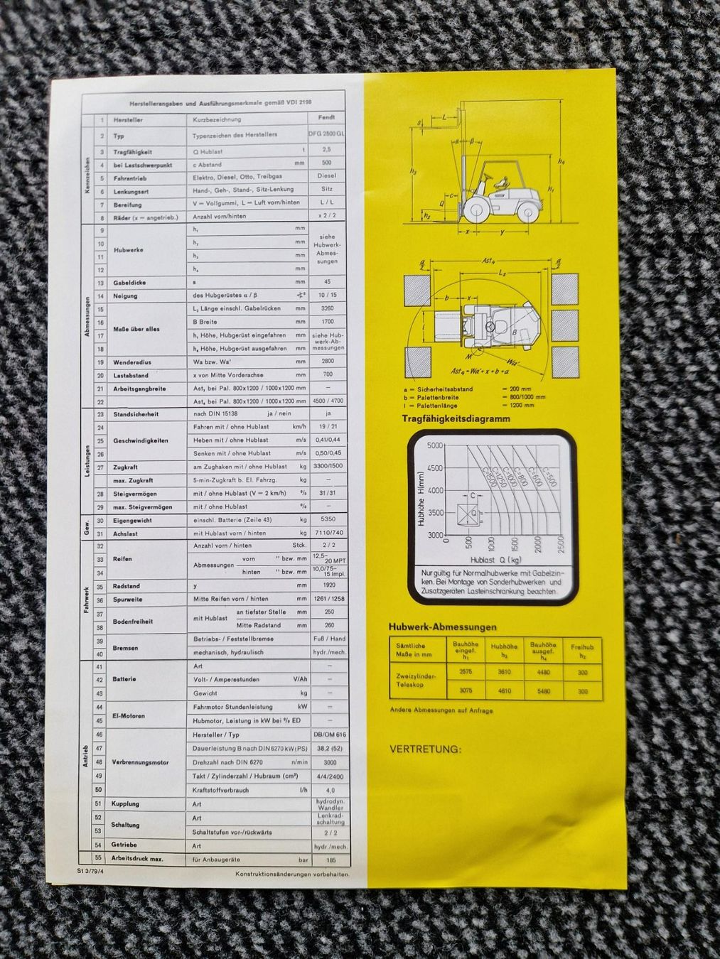 Fendt Trattori: Original Prospekt Fendt Gabelstapler, Traktor – Usato da Dürnten venduto da Bachtel84 1