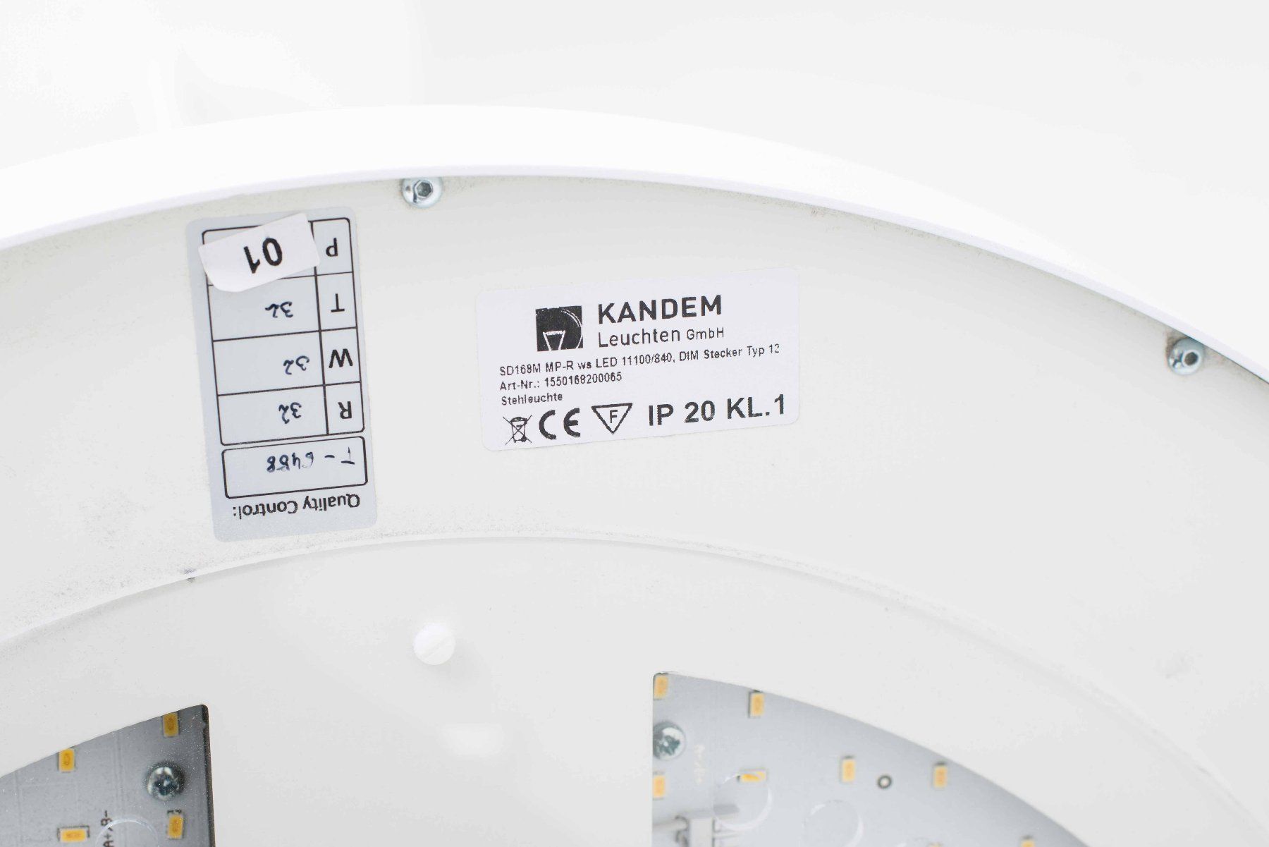 Lampade: Kandem Stehleuchte MP-R ws LED in Weiss – Usato da Zürich venduto da STUZH38 7