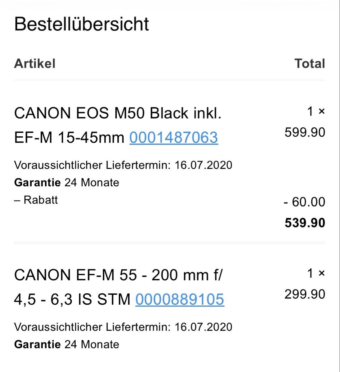Canon Fotocamera: Canon EOS M50 black inkl. EF-M 15-45mm – Usato da Attinghausen venduto da apfelmuess 4