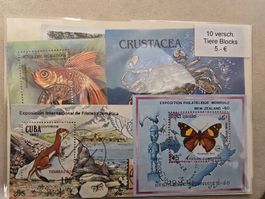 Briefmarken Tierwelt, 10er Block, Top Zustand, Rarität