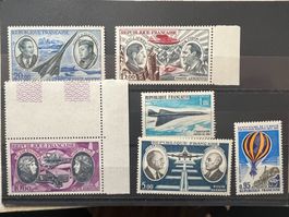 6 Poste aérienne neufs ** 1969-1973