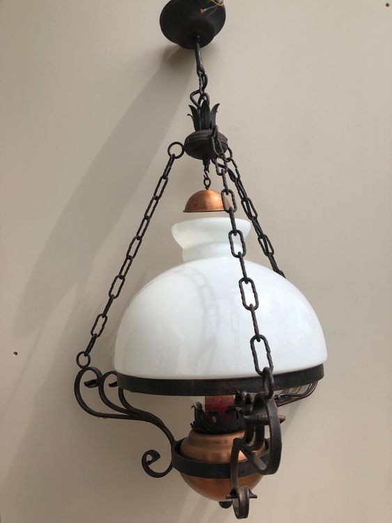 Globo Licata Pendelleuchte - Lobby Hängelampe In Kupfer & Schwarz, Retro Design, Ohne Leuchtmittel