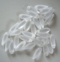 Dagger Beads Cristal frosted 10 mm