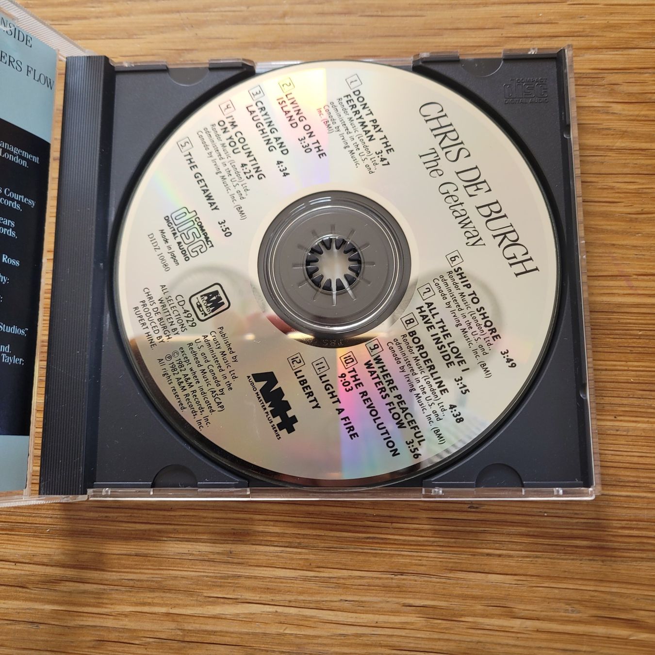 CDs: CD Chris De Burgh The Getaway – Gebraucht aus Biel/Bienne von Destockweb 1