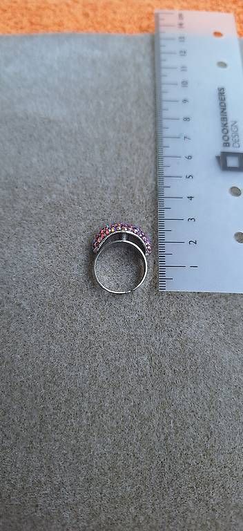 Anelli: Ring rosa-pink mit Glitzer-Steinen – Usato da Tägerig venduto da SandraLios 1