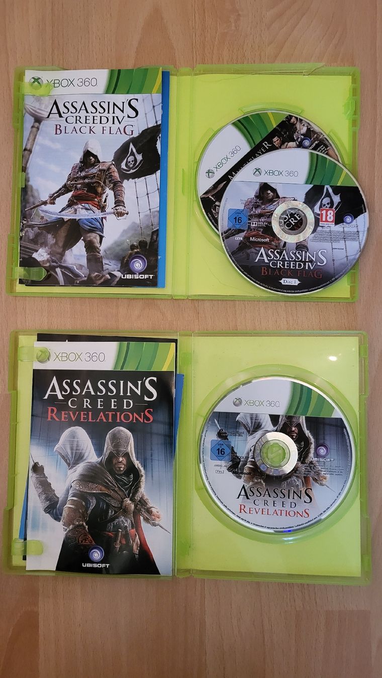 Giochi: Assassin's Spiele Sammlung 4x Set X Box 360 – Nuovo (secondo la descrizione) da Biel/Bienne venduto da Retrohr 2