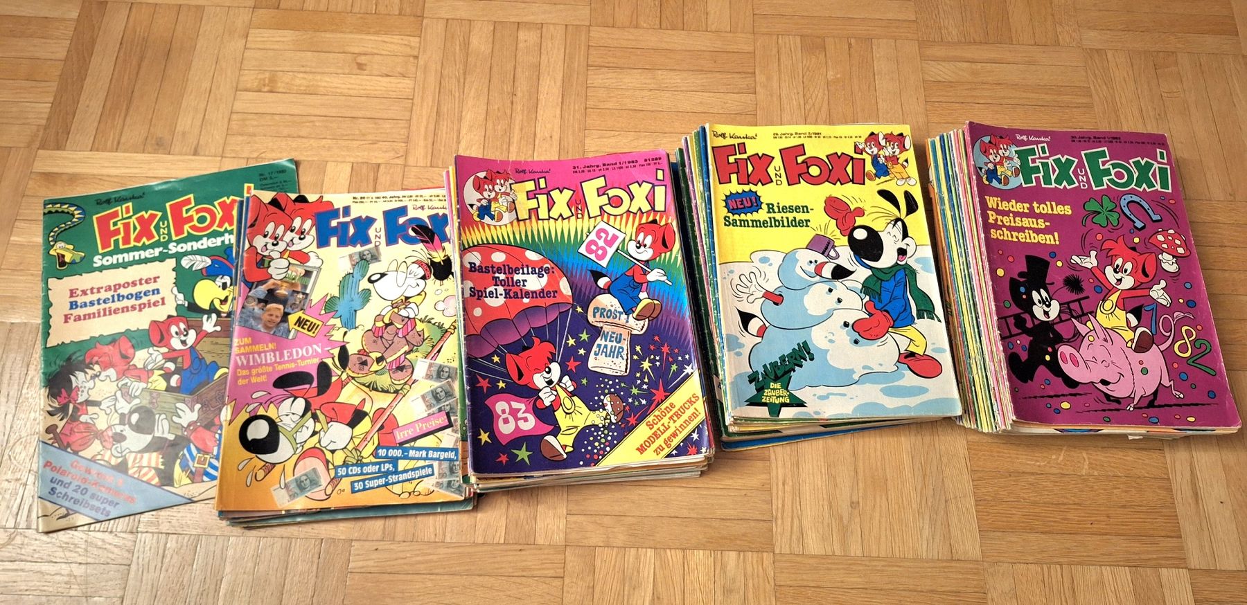 Fix und Foxi Comics, Jahrgänge 81, 82, 83 Rarität! 98 Hefte (Gebraucht ...