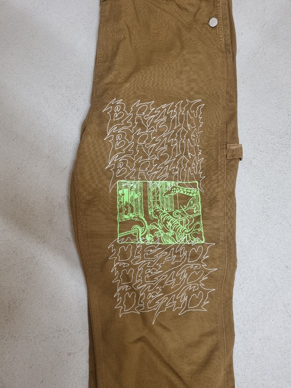 Carhartt Hosen: Carhartt Brain Dead Bib Overall XL Brown – Neu (gemäss Beschreibung) aus Zürich von dvb_k2cq 2
