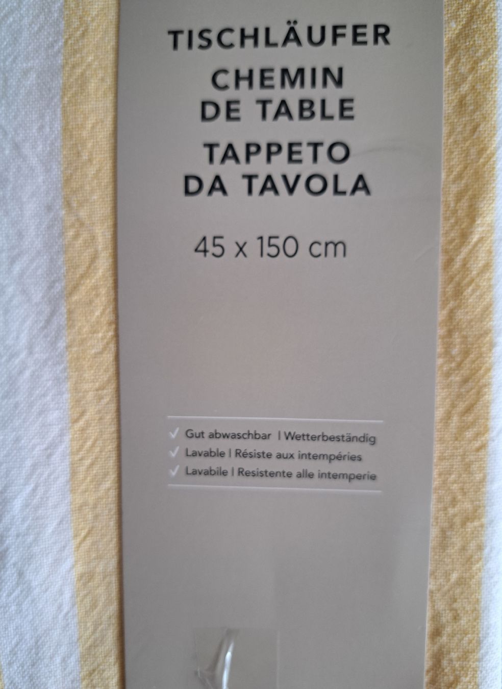 Tischset: Tischläufer 45 x 150 cm. – Neu und originalverpackt aus Frauenfeld von berk39