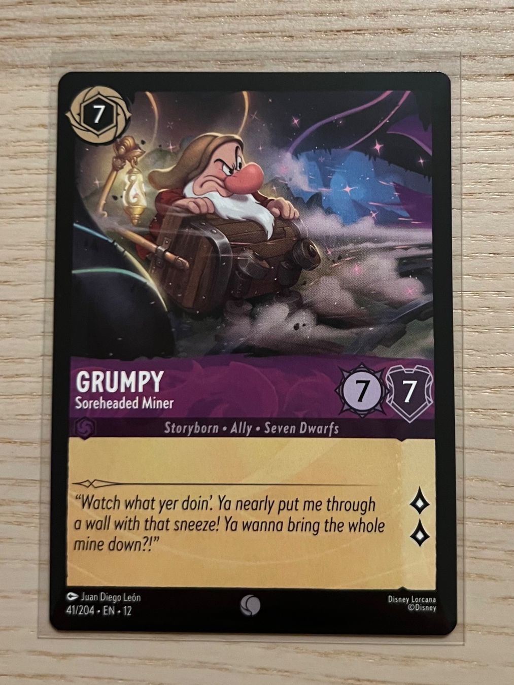 Disney Sammelbilder & Trading cards: Grumpy 41 EN Snow White Disney Lorcana Wilds Unknown 12 – Neu (gemäss Beschreibung) aus Rafz von SaintCruz