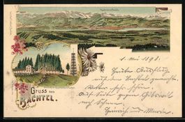 Litho Bachtel, Blick vom Bachtel auf die