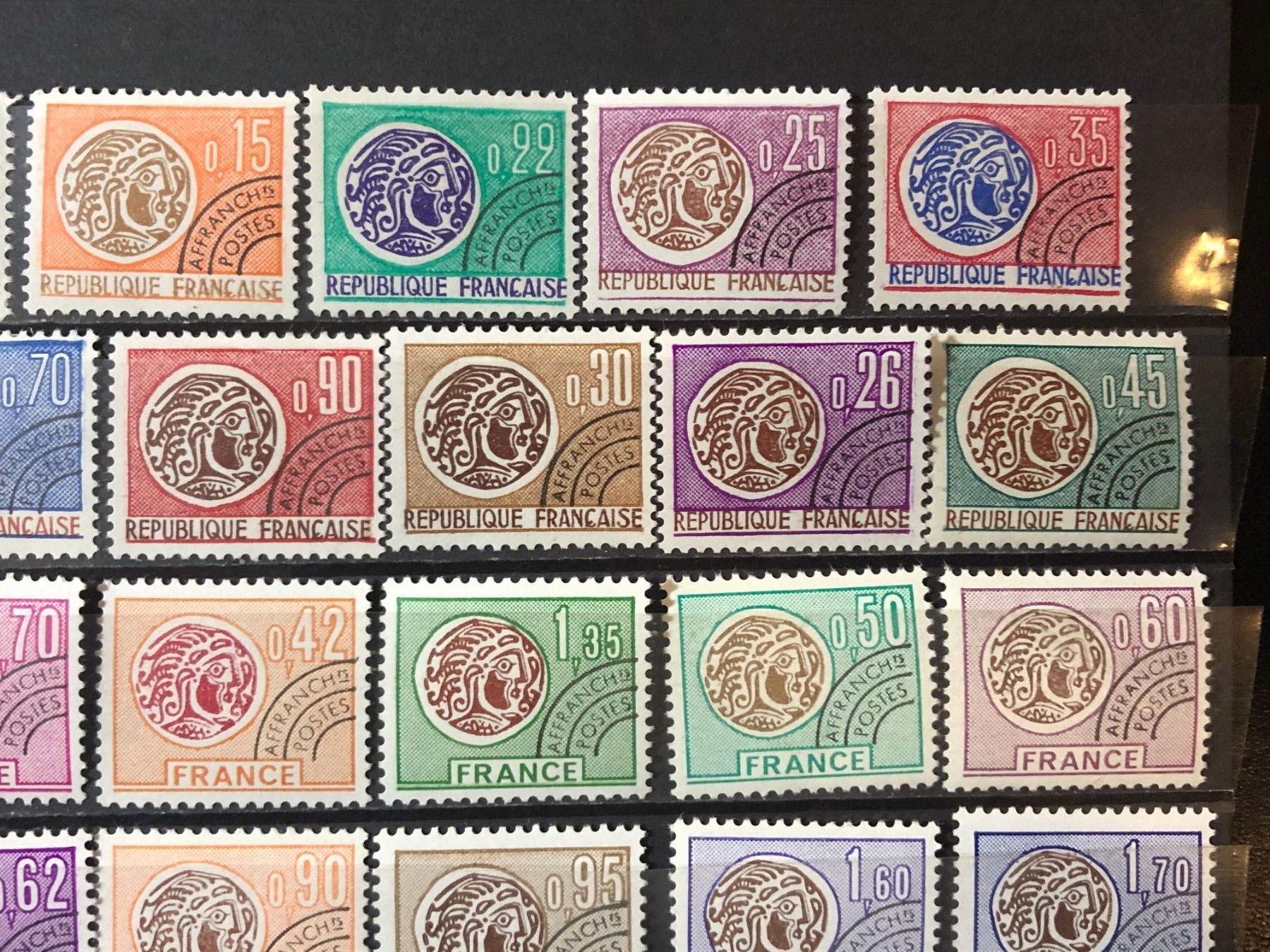Tutti i francobolli: () Préoblitérés Monnaies Gauloises Neufs** – Nuovo e nell'imballaggio originale da Lausanne venduto da ffhoud 2