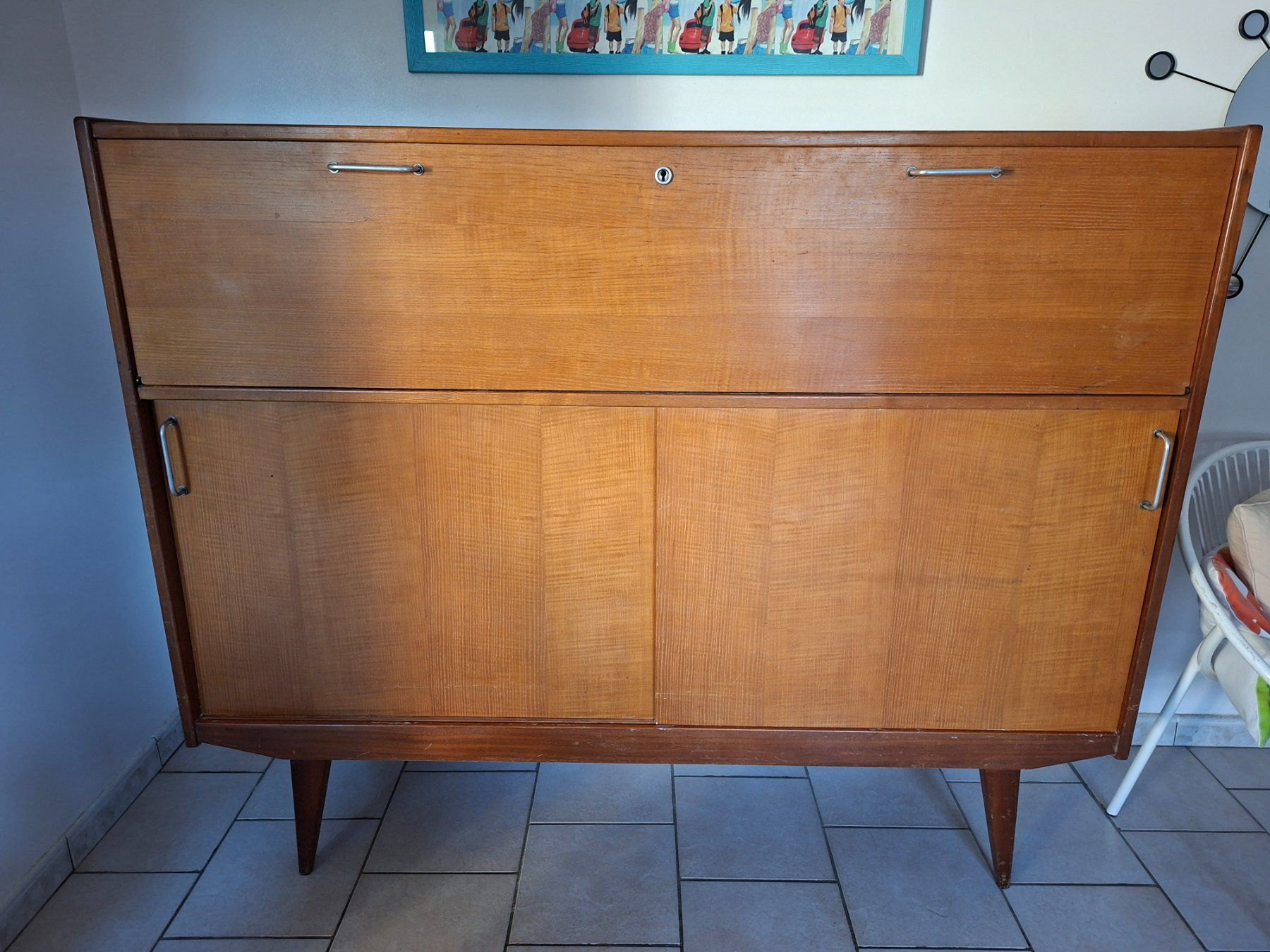 Credenze: Buffet vintage années 1950 - remettre rapidement – Usato da Chêne Bougeries venduto da guimzou