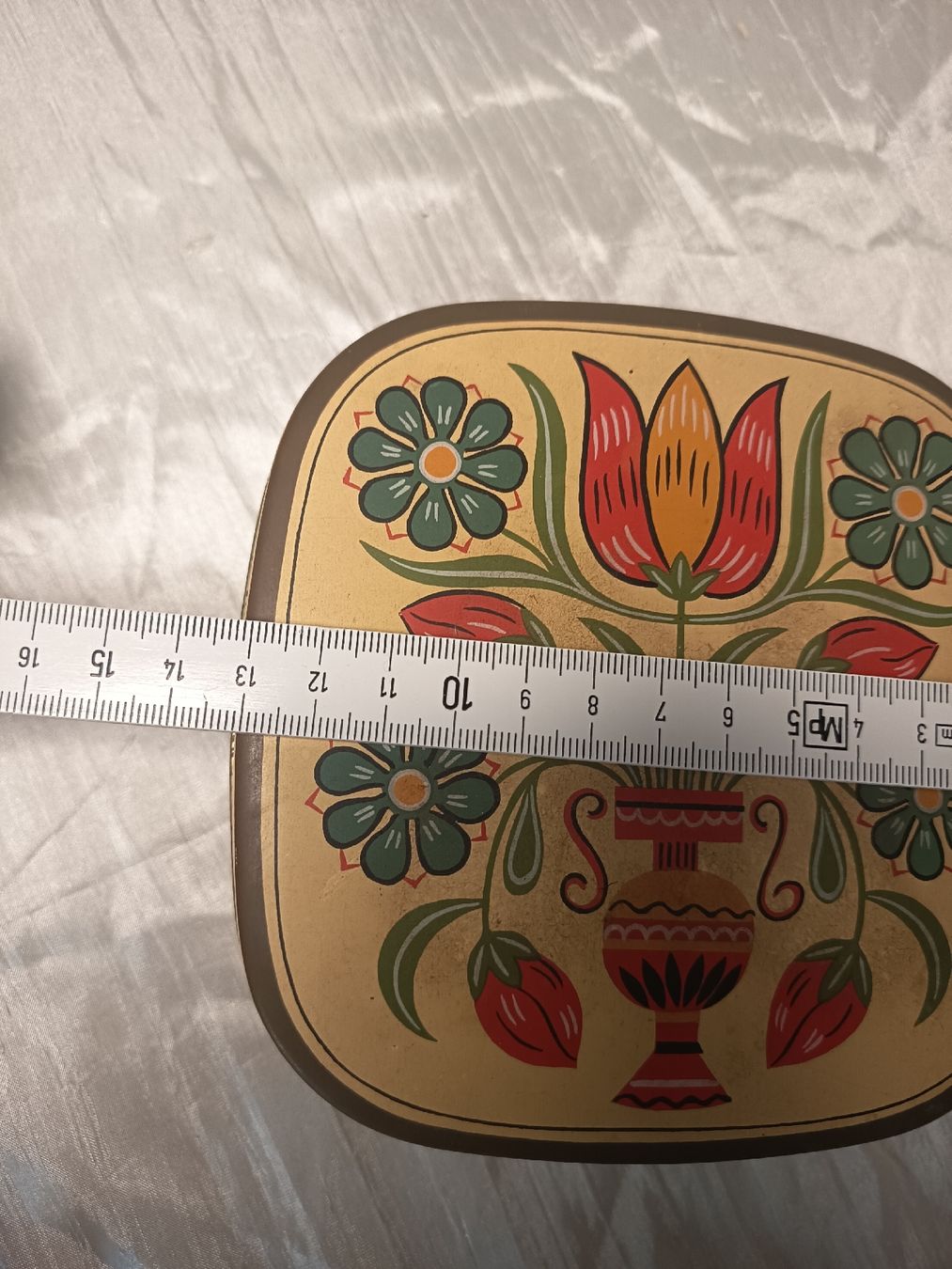 Altro in Decorazioni & Accessori: Blechdose quadratisch mit Blumenmotiv gebraucht – Usato da Wangen b. Olten venduto da crea_look 4