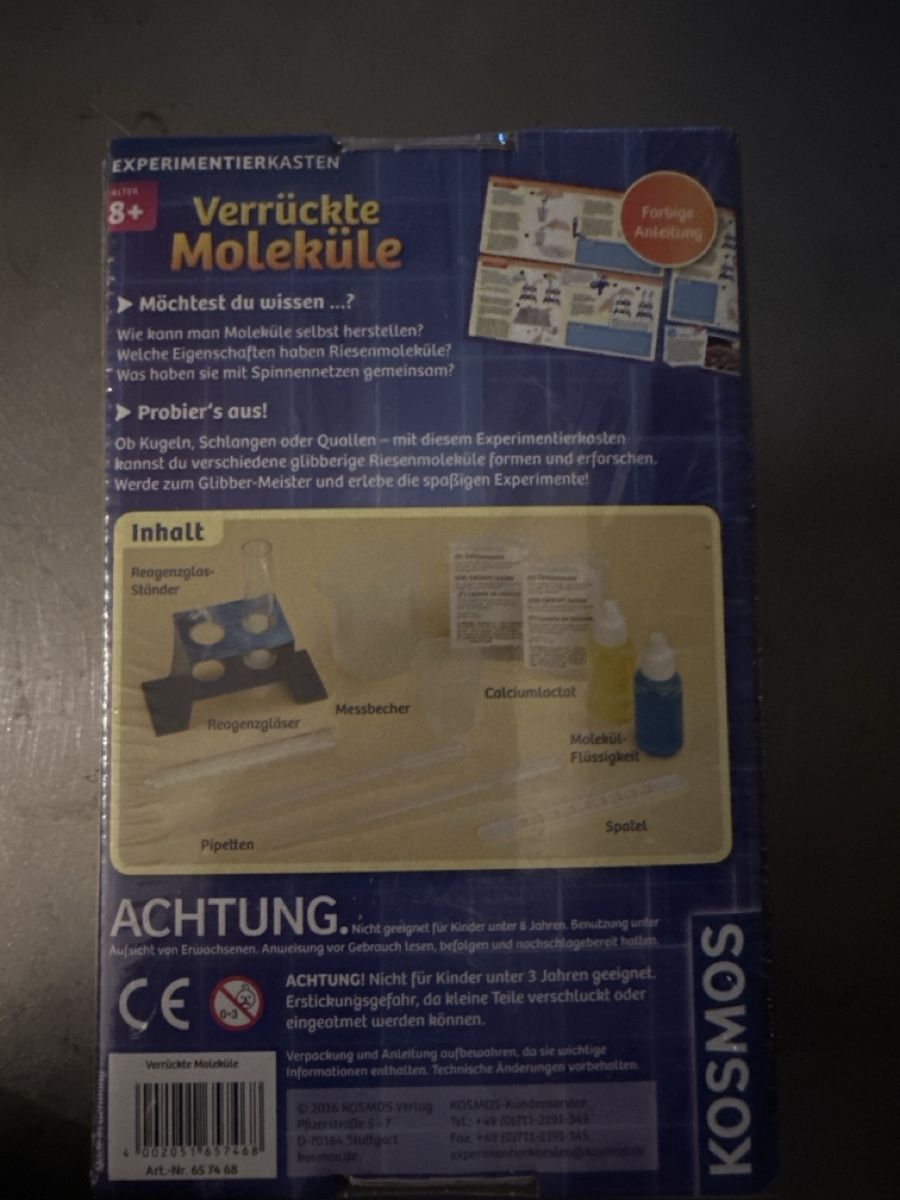 Kit di costruzioni: Experimentierkasten Verrückte Moleküle – Nuovo e nell'imballaggio originale da Pratteln venduto da Nala78 1