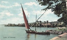 Genf (GE) – Segelboot auf dem Genfersee
