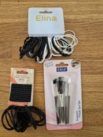 Haargummis Elina und Kosmetikpinsel Set Neu
