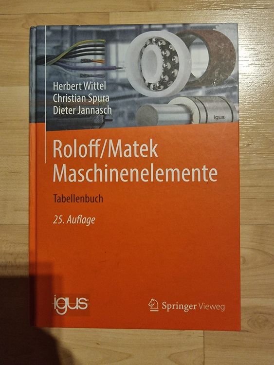Roloff Matek Maschinenelemente Tabellenbuch 25. Auflage (Gebraucht) in ...