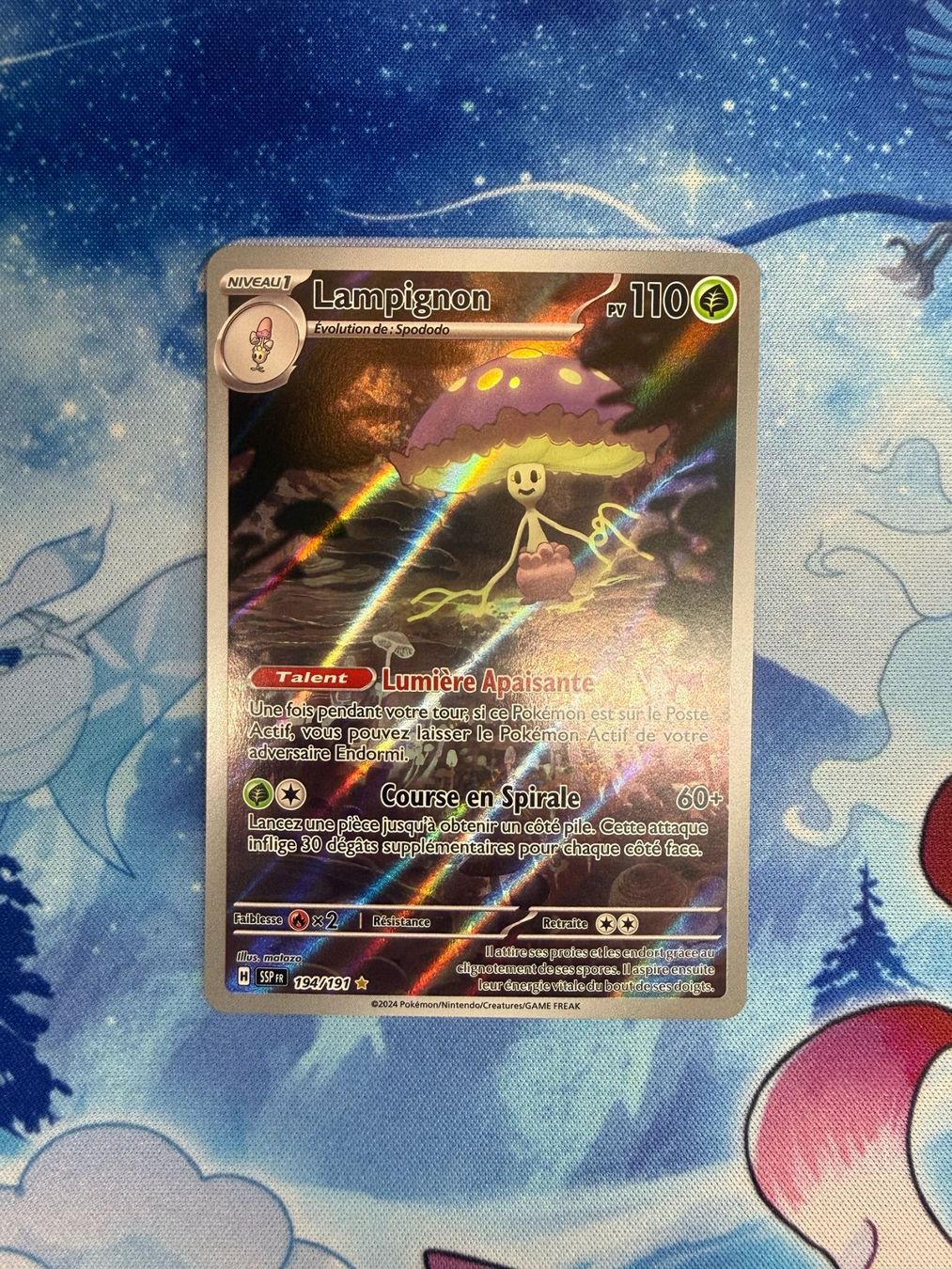 Pokémon Carte collezionabili: Lampignon AR - SSP 194 FR – Nuovo (secondo la descrizione) da Courgenay venduto da ScamBoxOff