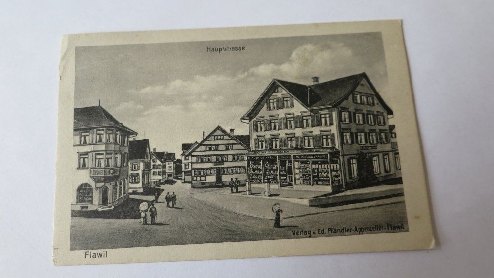 Cartoline postali: Flawil - Hauptstrasse - 1932 – Usato da Jona venduto da centumprata