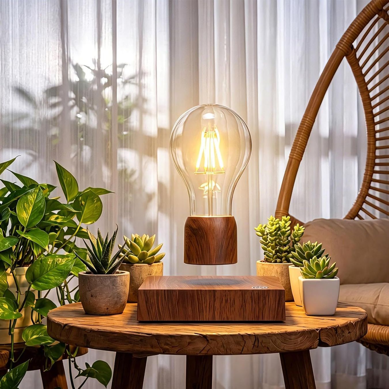 Lampen: schwebende LED Tischleuchte mit Touch Taste magnetische in e – Neu und originalverpackt aus Hundwil von Stallone5 6
