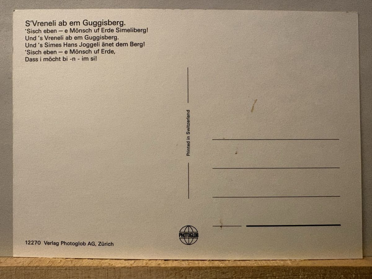 Cartoline postali: AK von Guggisberg – Usato da Rümlang venduto da Brieftaube1 1